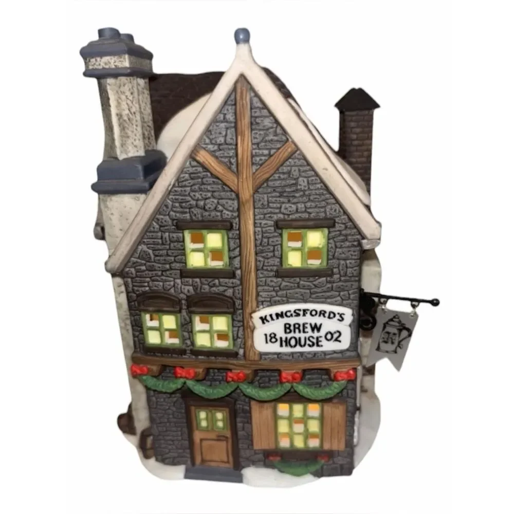 Dept 56 Dickens Village Kingsford's Brew House #5811-4 Retired 1993 Vintage EXC